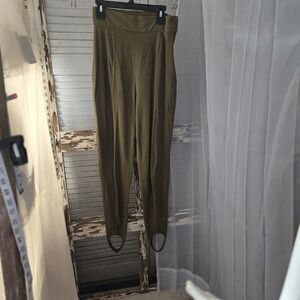 Vintage One Step Up Stir Up Pants Medium Olive Color OOAK